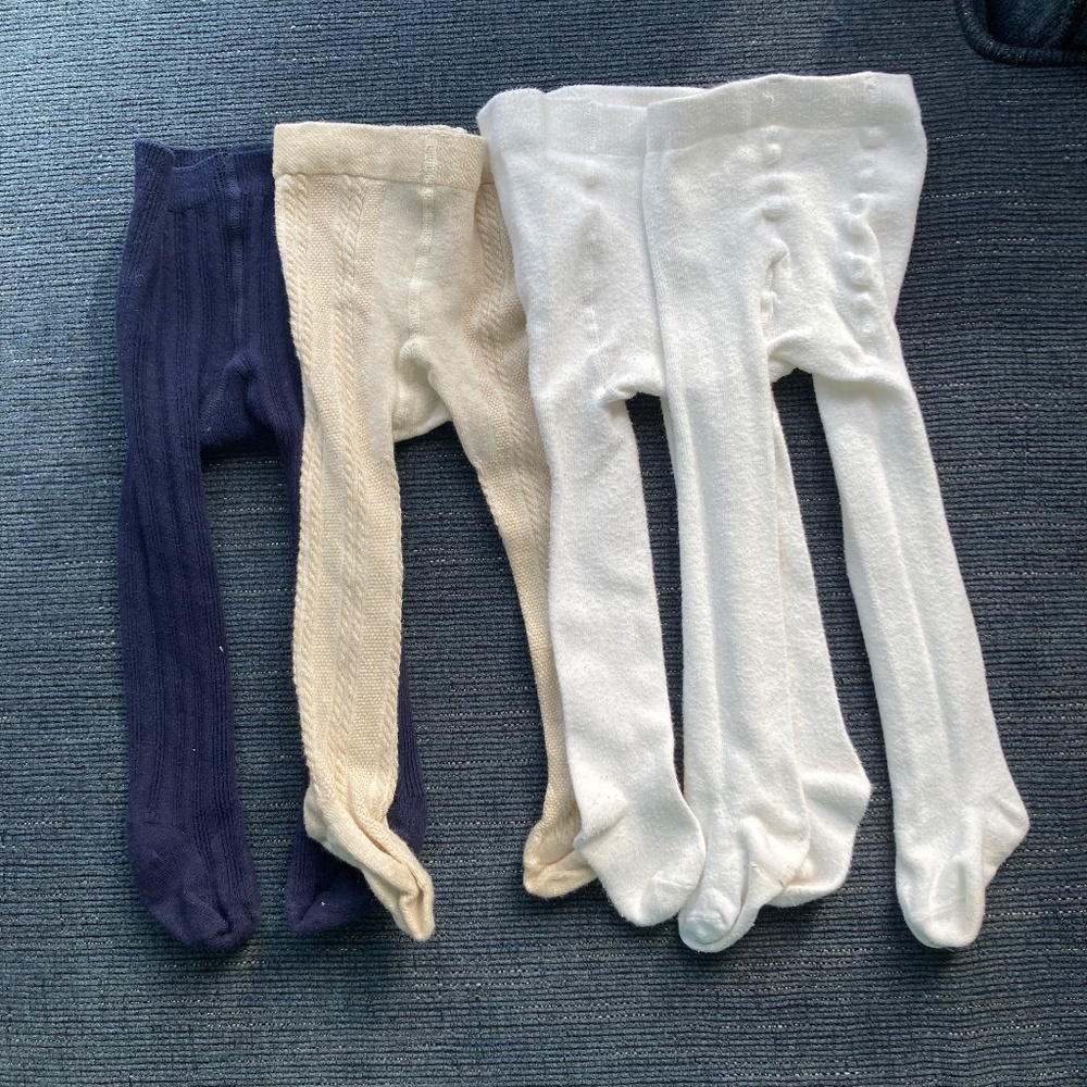 Set of 4 tights 12-24m